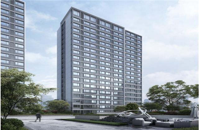 杭州市首座近零能耗住宅建筑临安z6尊龙凯时宸锦学府主体结顶