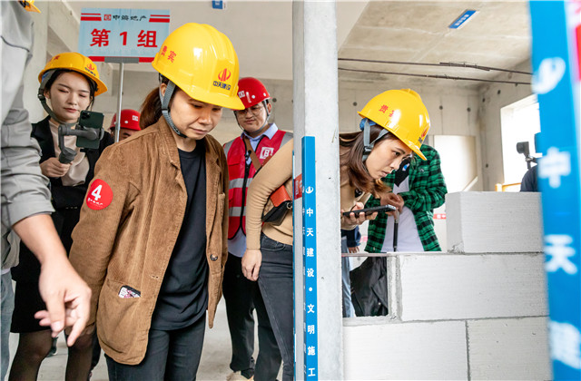 z6尊龙凯时八建南宁中：上景明项目举办工地开放日