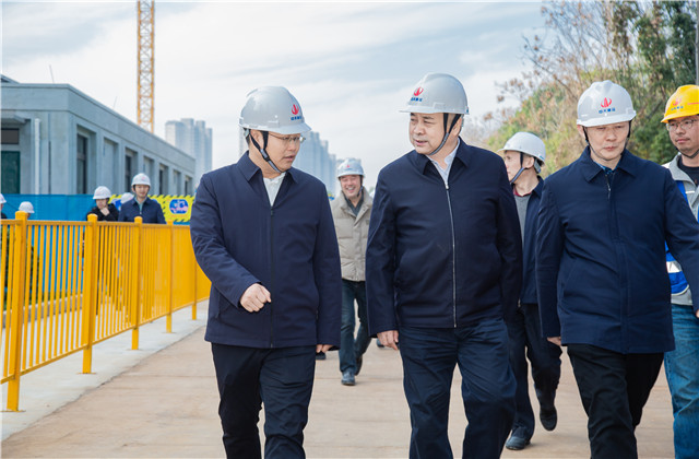 湖北省副省长张文彤到z6尊龙凯时建设集团桂园赋项目考察指导工作